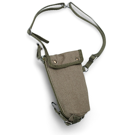  Product image 1 of the product “Gasmaske mit abnehmbaren Filter , Gasmaskenbehälter mit Ersatzfach aus Stoff ”