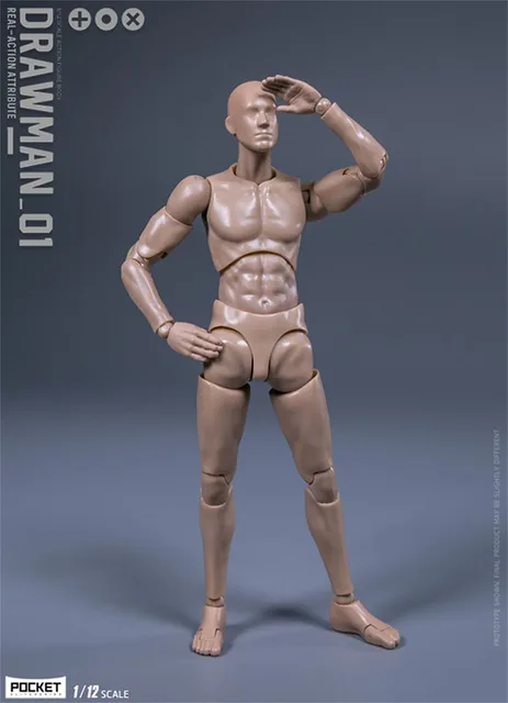  Product image 1 of the product “1/12 Male Action Figure Model 6'' Drawman ”