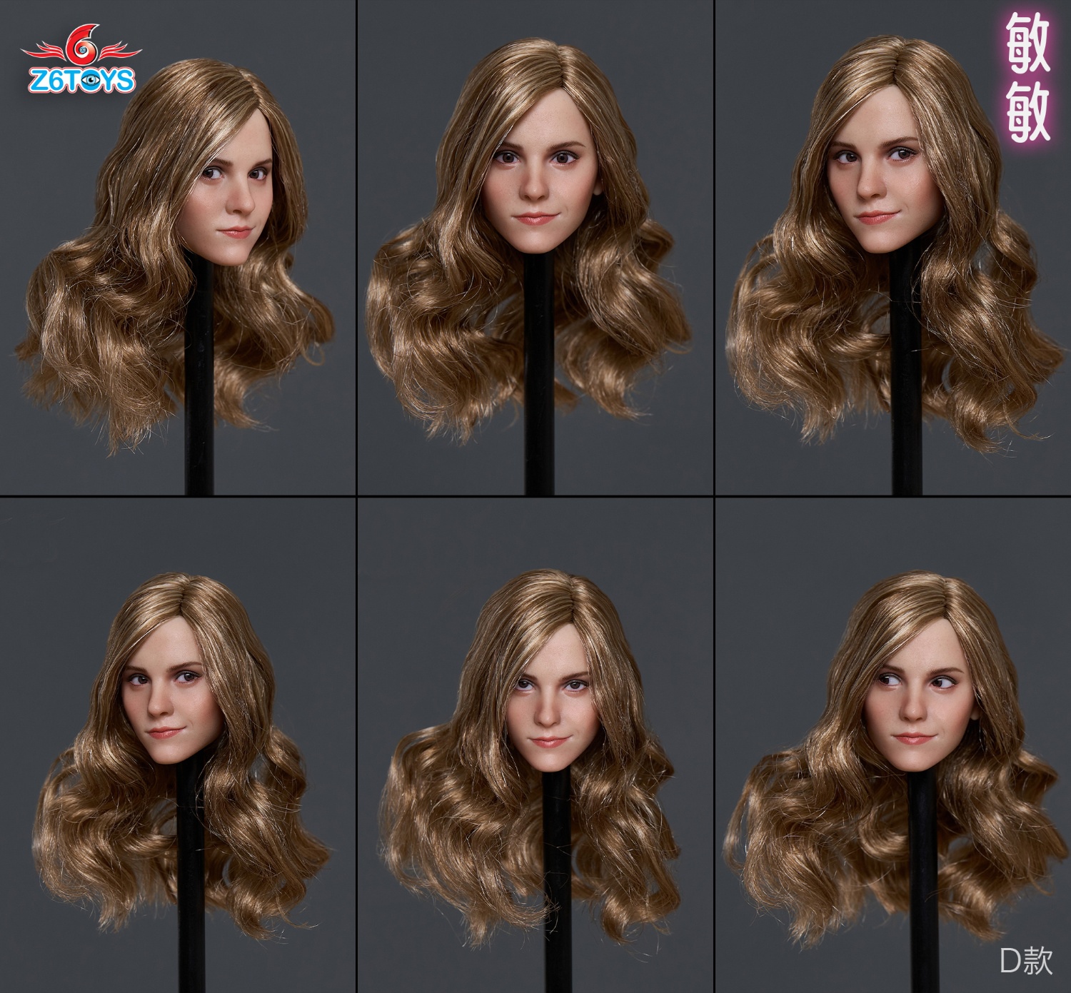  Artikelbild 1 des Artikels “1/6 Emma female Moive Star Head mit beweglichen Augen “