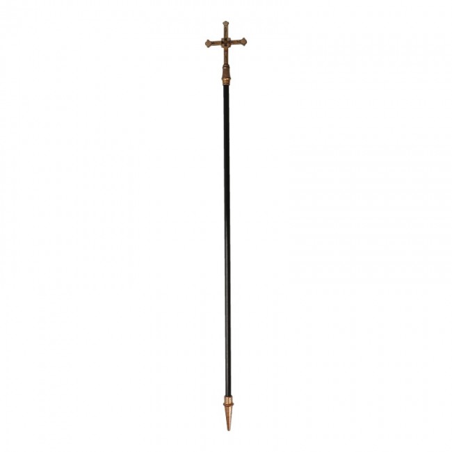  Product image 1 of the product “Diecast Knight Christian Cross Cane (Gold) 1/6 ”