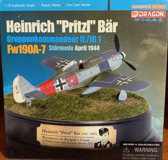  Artikelbild 1 des Artikels “1:72 Heinz Bär ME109E-3 & KUBELWAGEN BATTLE OF BRITAIN “