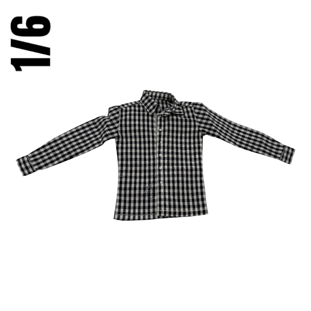  Product image 1 of the product “Western Shirt Black White 1/6 ”