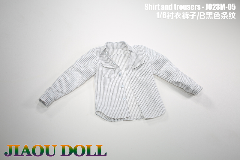  Product image 1 of the product “Shirt with Stripes (blue/white) 1/6 ”