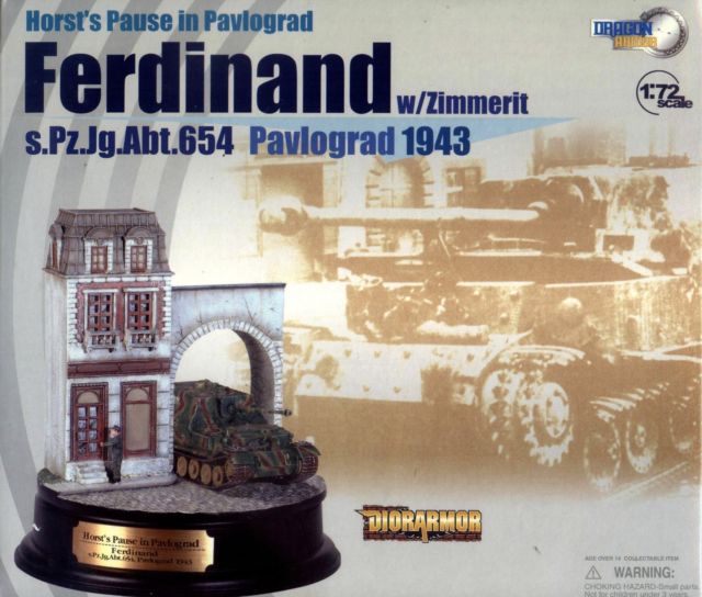  Product image 1 of the product “1:72 Horst's Pause in PAVLOGRAD Ferdinand Tank Diorarmor ”