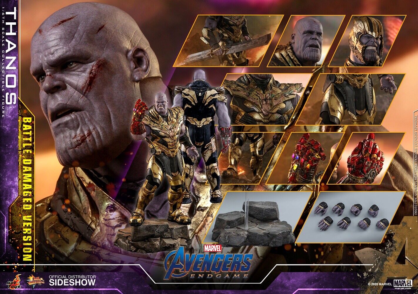  Artikelbild 1 des Artikels “1/6 Scale Thanos - Battle Damage Version - Avengers: Endgame with Shipper “