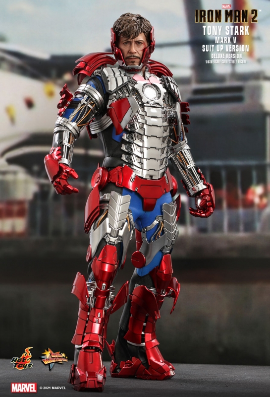  Product image 1 of the product “1/6th scale Tony Stark (Mark V Suit up Version) Collectible Figure (Deluxe Version) ”