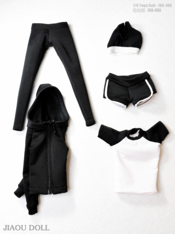  Product image 1 of the product “1:6 Female Yoga Suit Set (White) ”