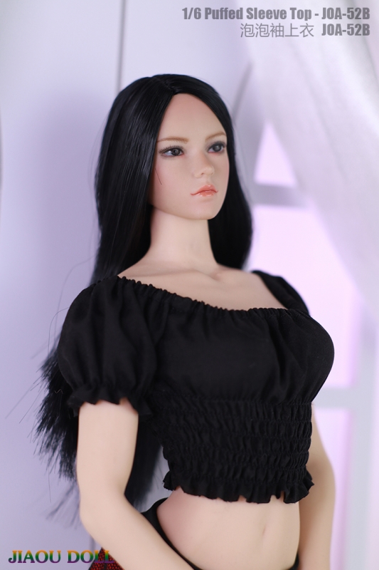  Product image 1 of the product “Puffed Sleeve Top (Black) ”