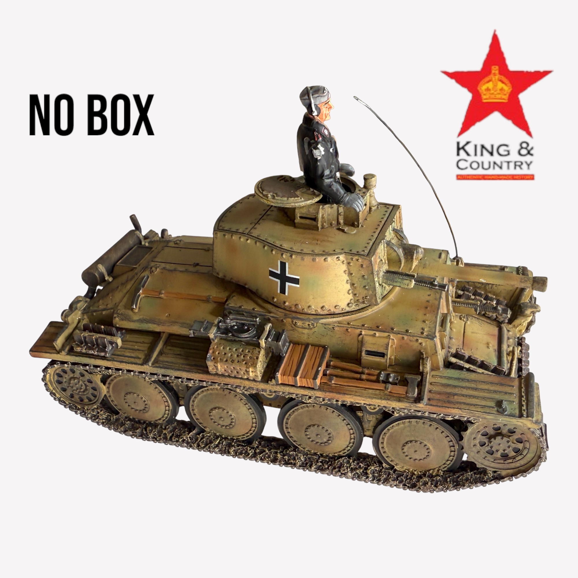  Product image 1 of the product “PZKPFW 38 (T) LE100 BY KING & COUNTRY (RETIRED) (No Box) ”