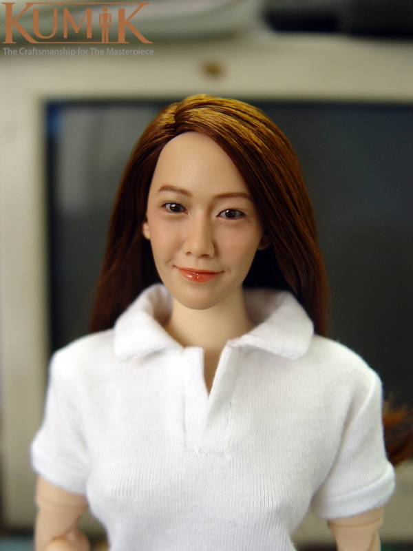  Product image 1 of the product “Asian Female Headsculpt (with implanted hair) KM005 ”