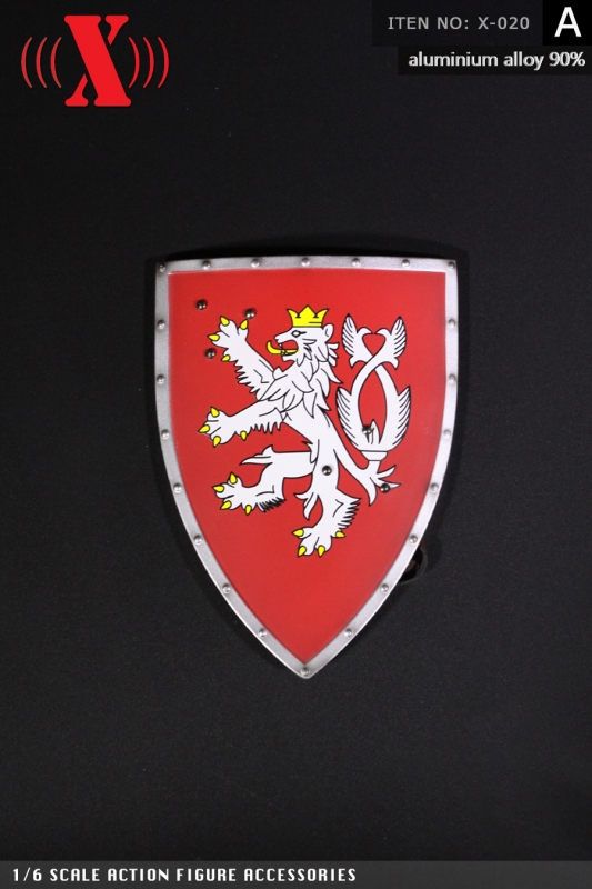  Artikelbild 1 des Artikels “Knight Shield (Red)  Metal 1:6 “