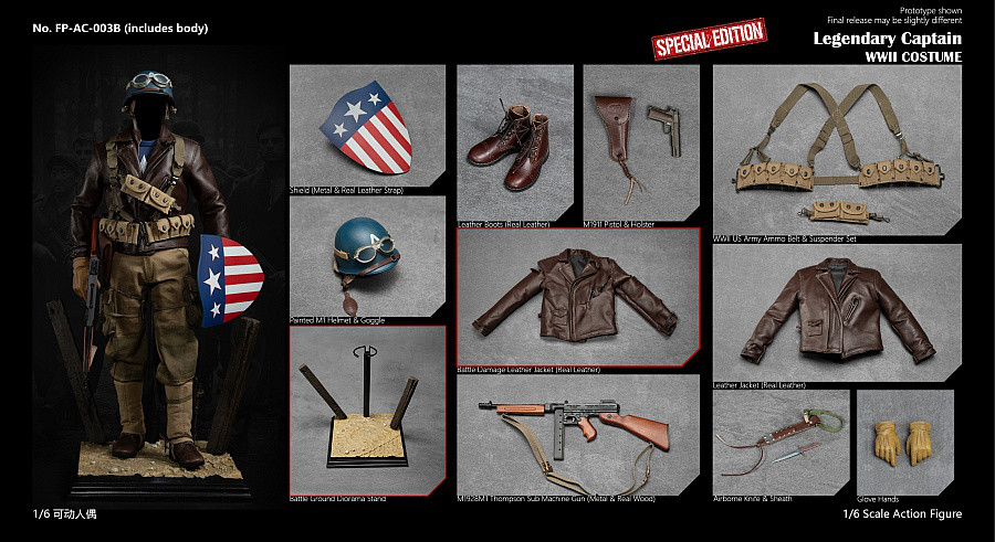  Artikelbild 1 des Artikels “The Legendary Captain - in WWII Costume - Special Edition - in 1/6 scale “