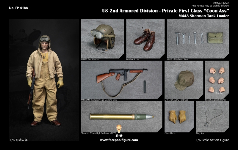  Artikelbild 1 des Artikels “Wardaddy - Fury - Tank Loader - US 2nd Armored Division - in 1/6 scale “