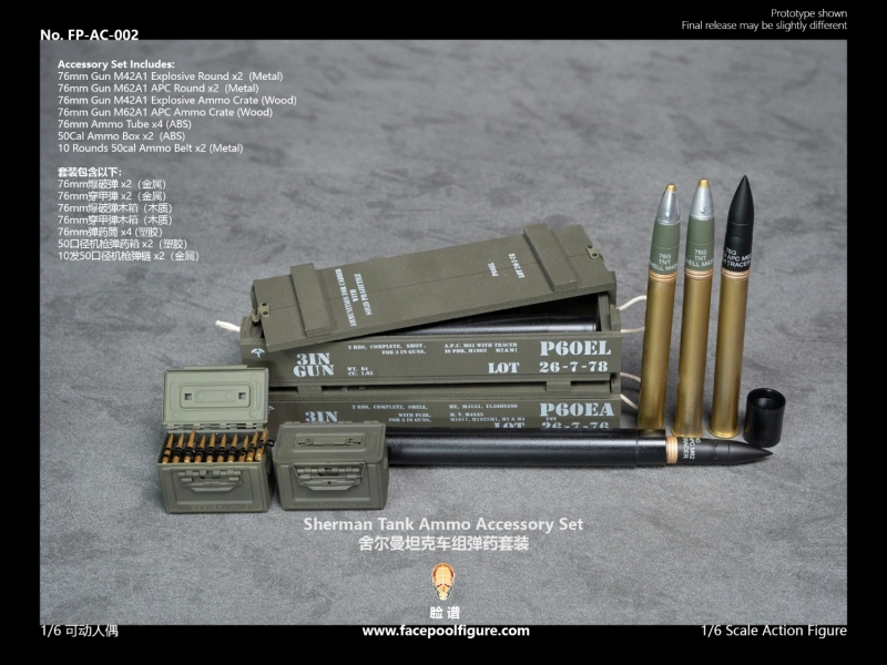  Artikelbild 1 des Artikels “M4A3 Sherman 76mm Gun M62A1 APC Ammo Crate (2 Ammo Metal) “
