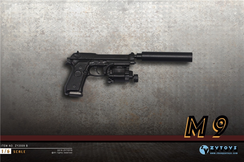  Artikelbild 1 des Artikels “M9 Pistol (Black) Kunststoff im Maßstab 1:6 “
