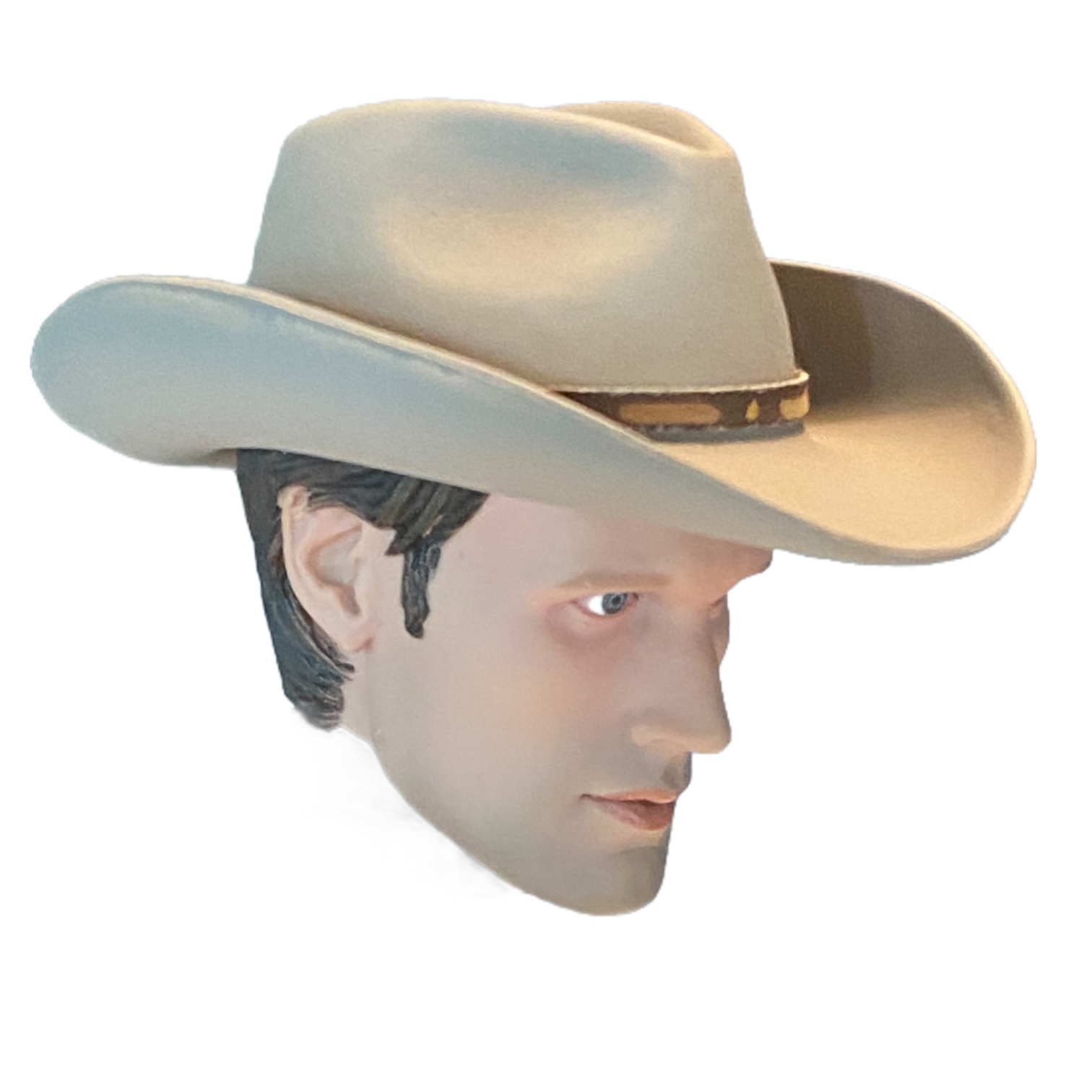 Product image 1 of the product “Male Head with stetson hat 1/6 ”