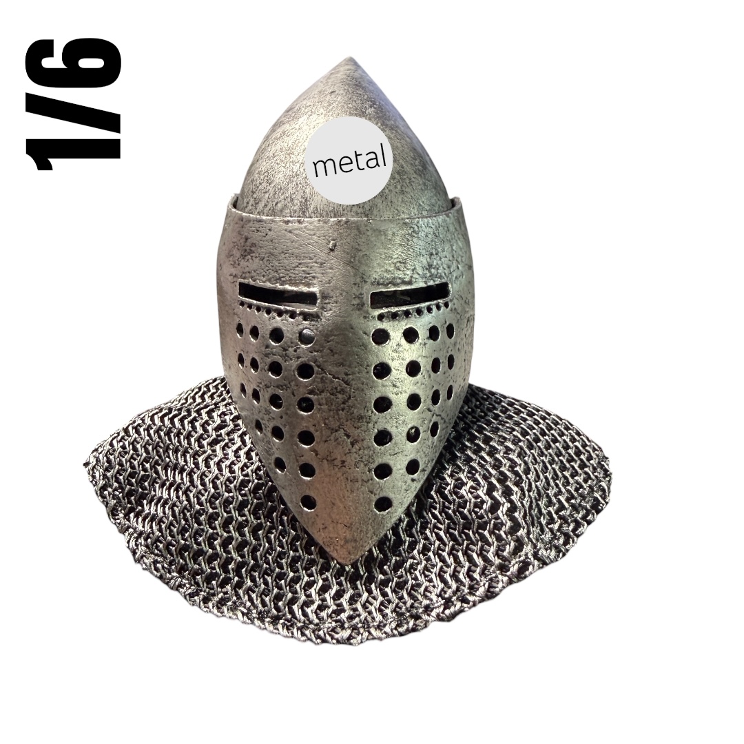  Product image 1 of the product “Fire Phoenix Metal Gold Cross Hospitaller Helmet 1/6 ”