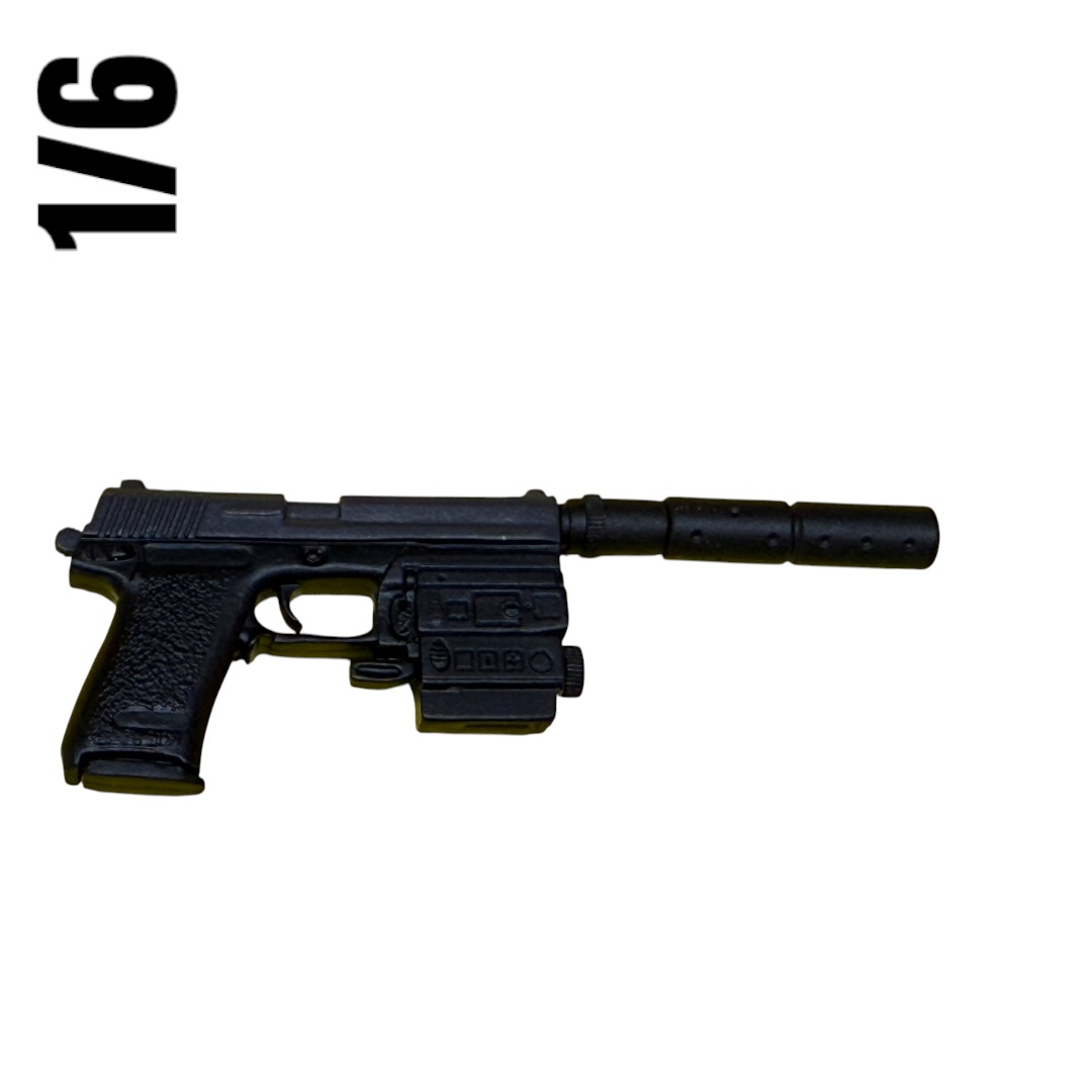  Artikelbild 1 des Artikels “1/6  HK SOCOM Pistol with Silencer  (Black) “