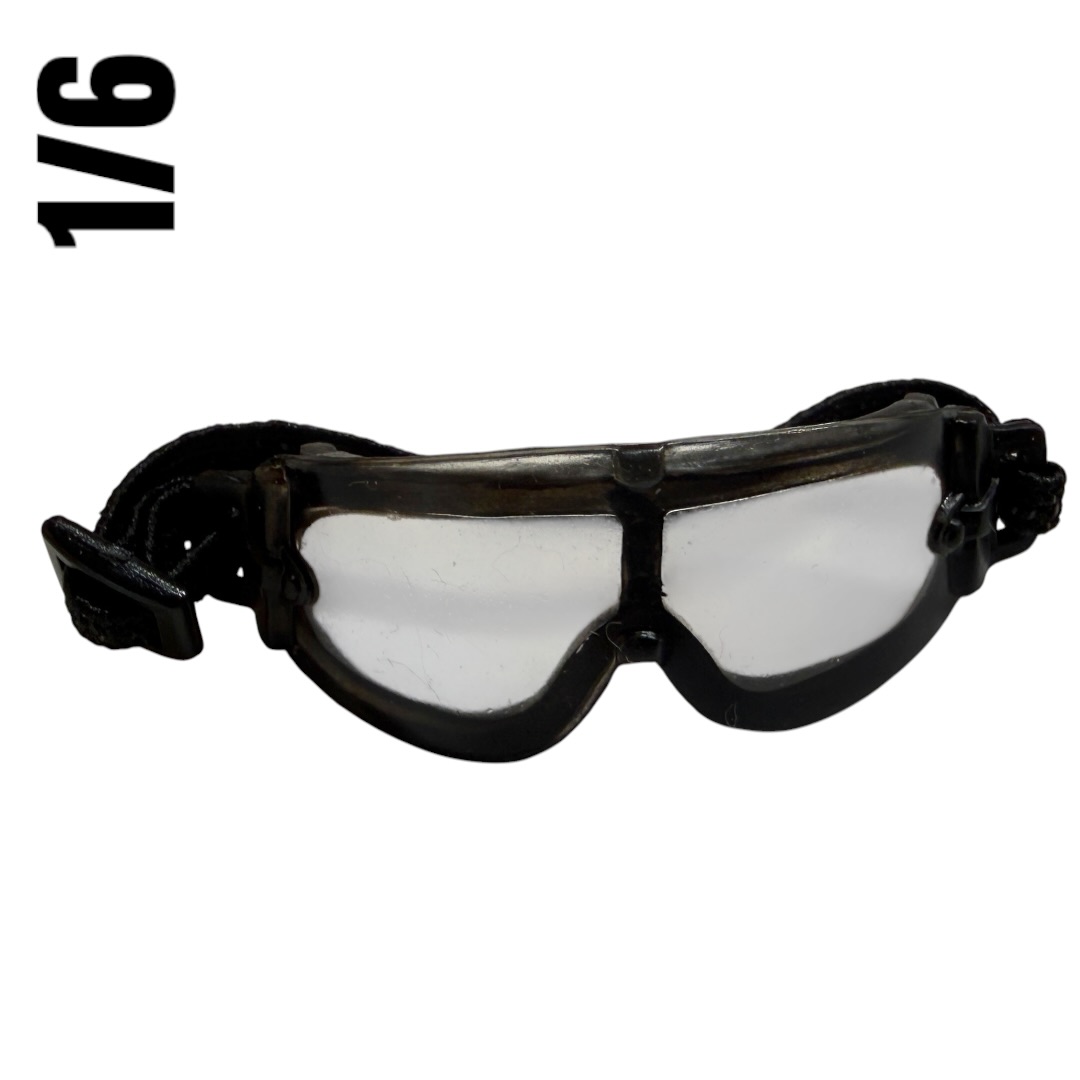  Product image 1 of the product “1/6 Scale ESS Tactical Ballistic Goggles – Black / Smoke Lens. ”