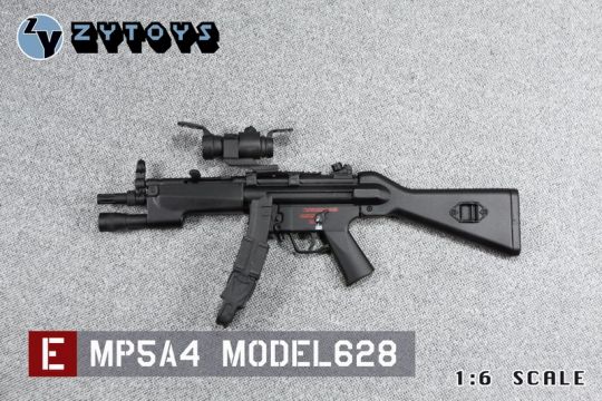  Product image 1 of the product “MP5A4 M628 Submachinegun (Black) 1/6 ”