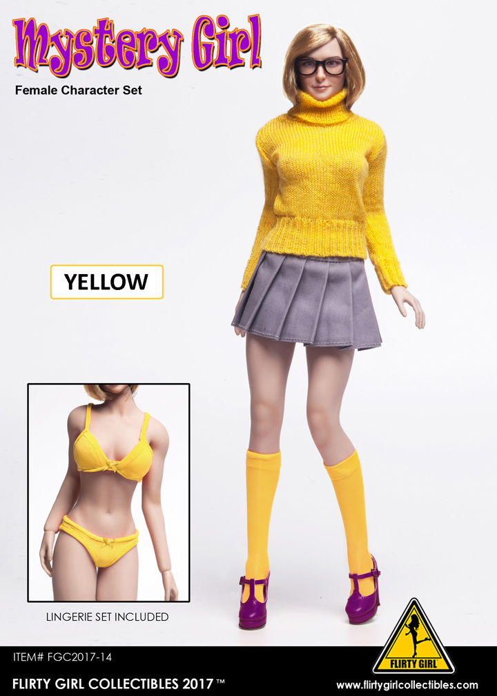  Artikelbild 1 des Artikels “Mystery Girl Set (Yellow) Maßstab 1:6 mit Kopf “