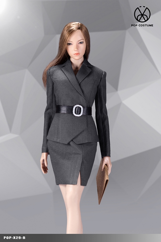  Product image 1 of the product “Office Lady Female Suit Set (Grey) 1/6 ”