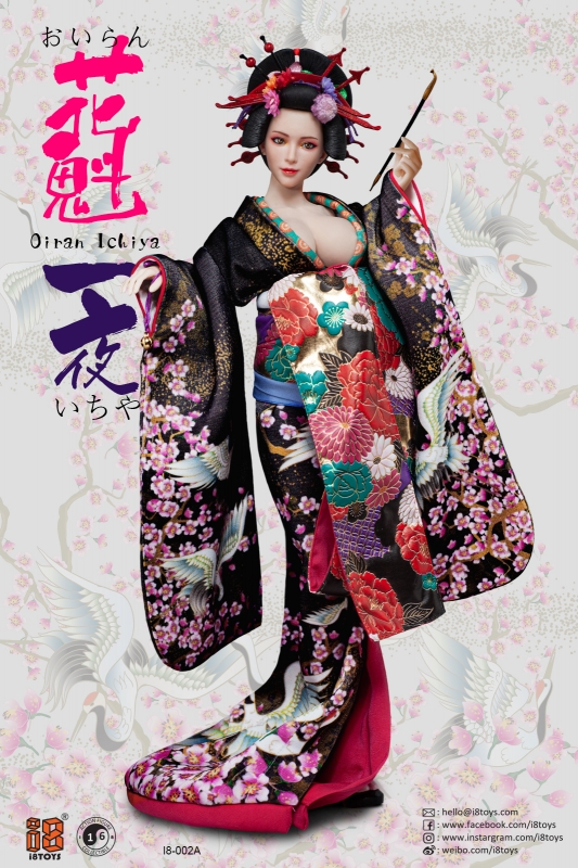  Artikelbild 1 des Artikels “Oiran Ichiya - (Black) Long Furisode w/ Head - in 1:6 scale “