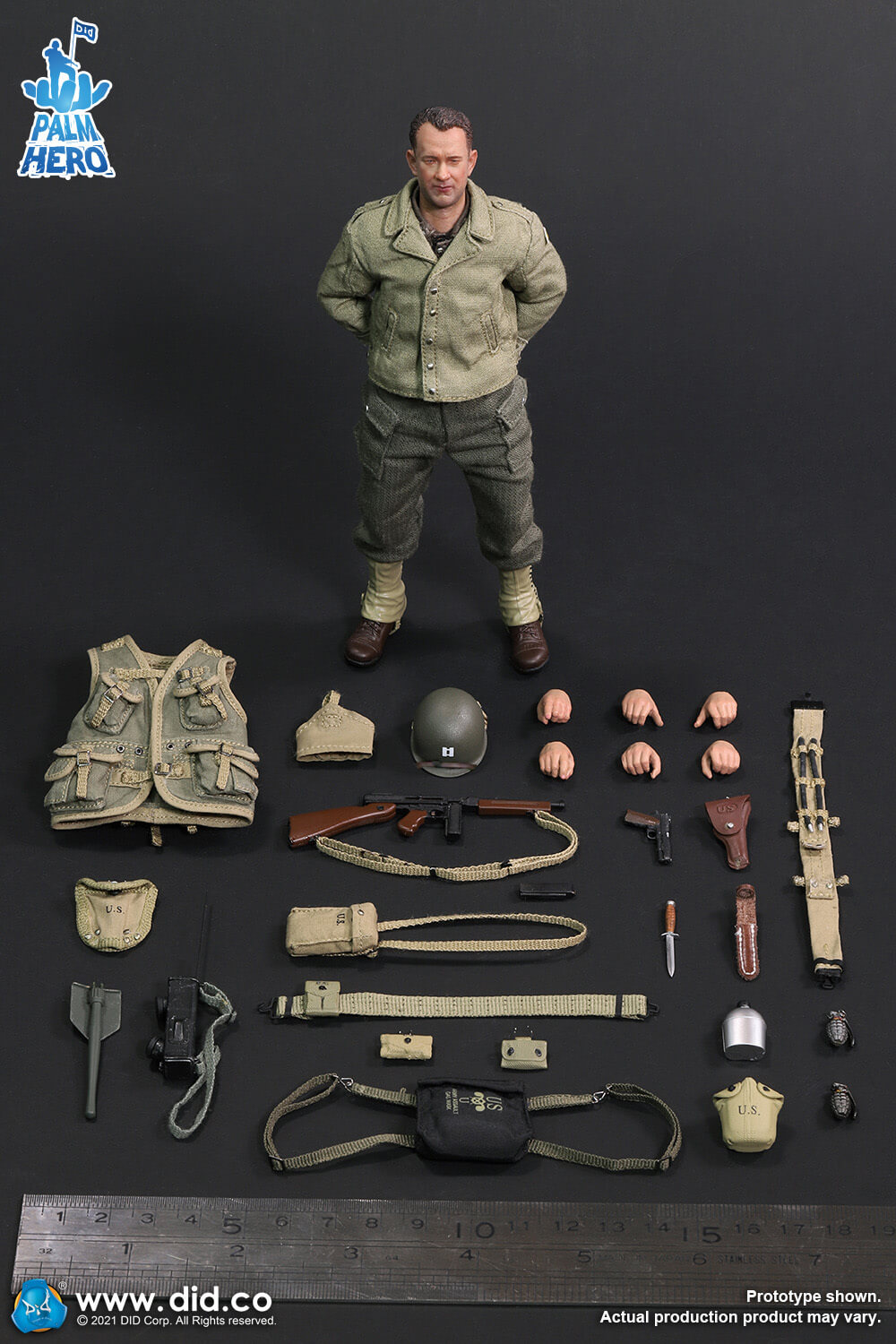  Product image 1 of the product “1/12 Palm Hero Series WWII US 2nd Ranger Battalion Series 1 – Captain Miller ”