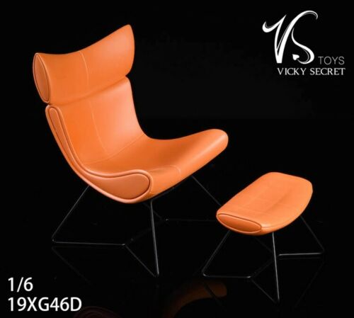 Product image 1 of the product “1/6  Lounge Chair mit Ottoman Orange ”