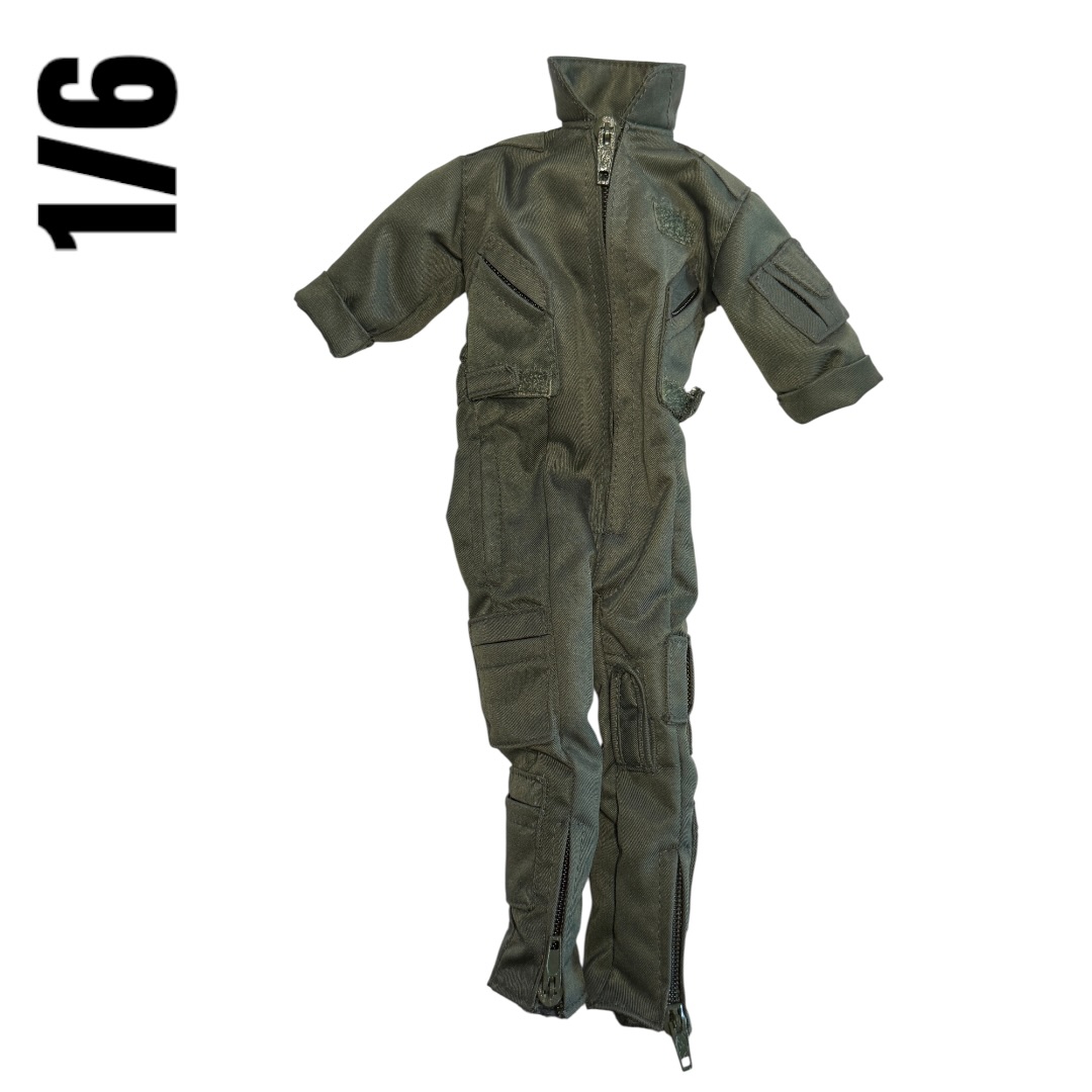  Product image 1 of the product “Coveralls Flight Suit- Shortarm  (Olive Drab) 1/6 ”