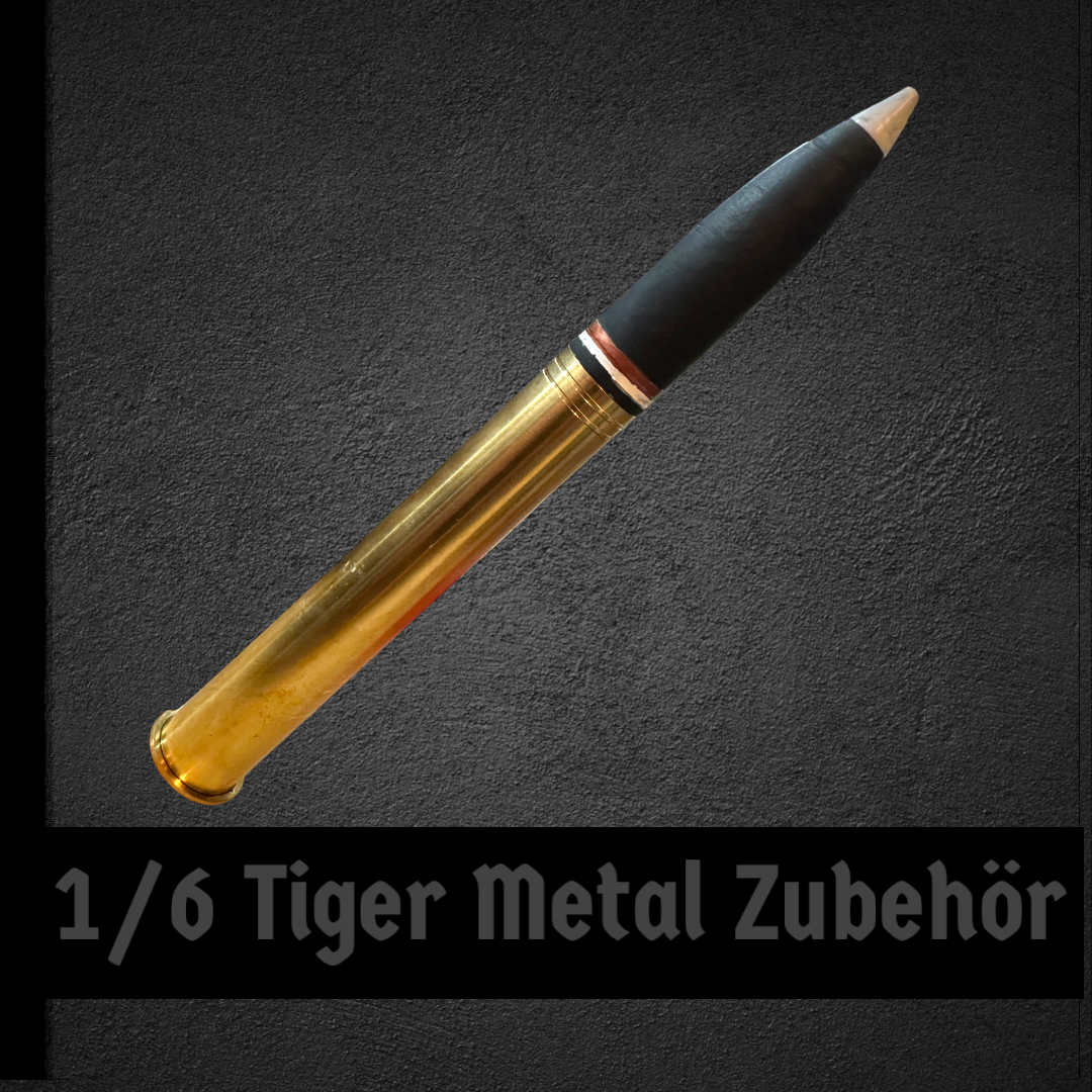  Product image 1 of the product “88mm Complete Projectile and Shell - in Metal 1/6 ”