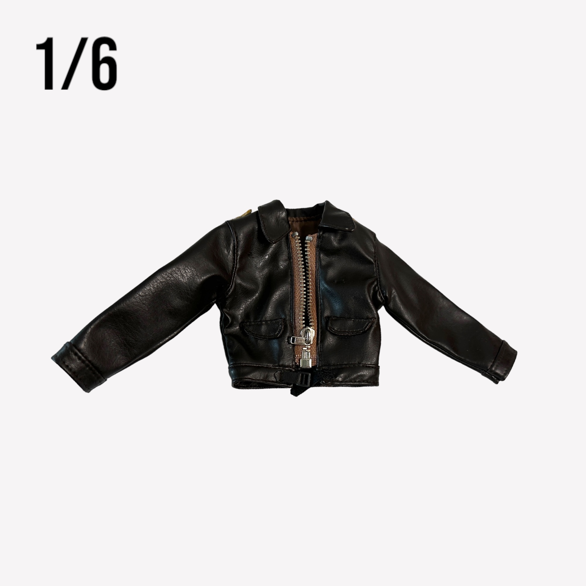  Product image 1 of the product “German Pilot Jacket brown leather 1/6 ”