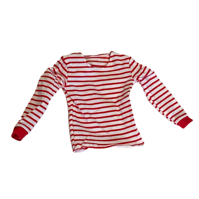  Product image 1 of the product “Red striped longarmshirt  1/6 ”