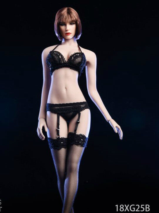  Product image 1 of the product “1/6 Female Lace Lingerie Set black ”