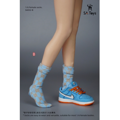  Product image 1 of the product “Female Socks (Blue) 1:6 ”