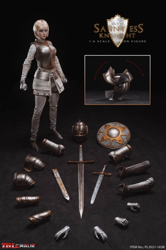 Product image 1 of the product “Knight of Fire-Silver 1/6 Scale Action Figure ”