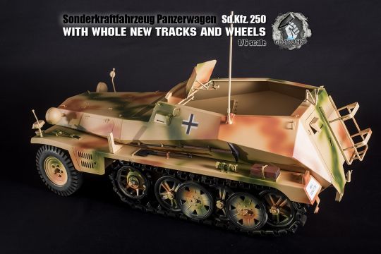  Artikelbild 1 des Artikels “SDKFZ 250 in Metal 3Tarn in 1:6 “