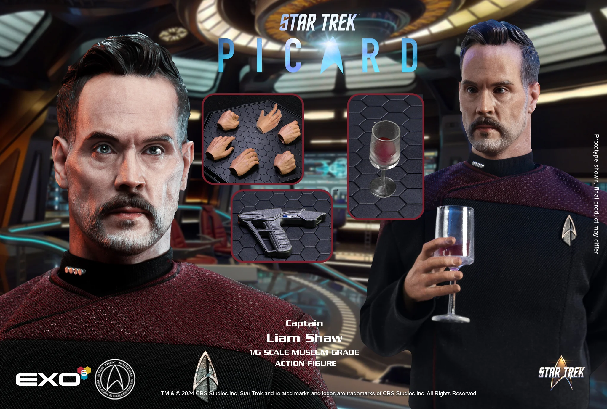  Product image 1 of the product “Captain Liam Shaw - Picard 1:6 scale ”