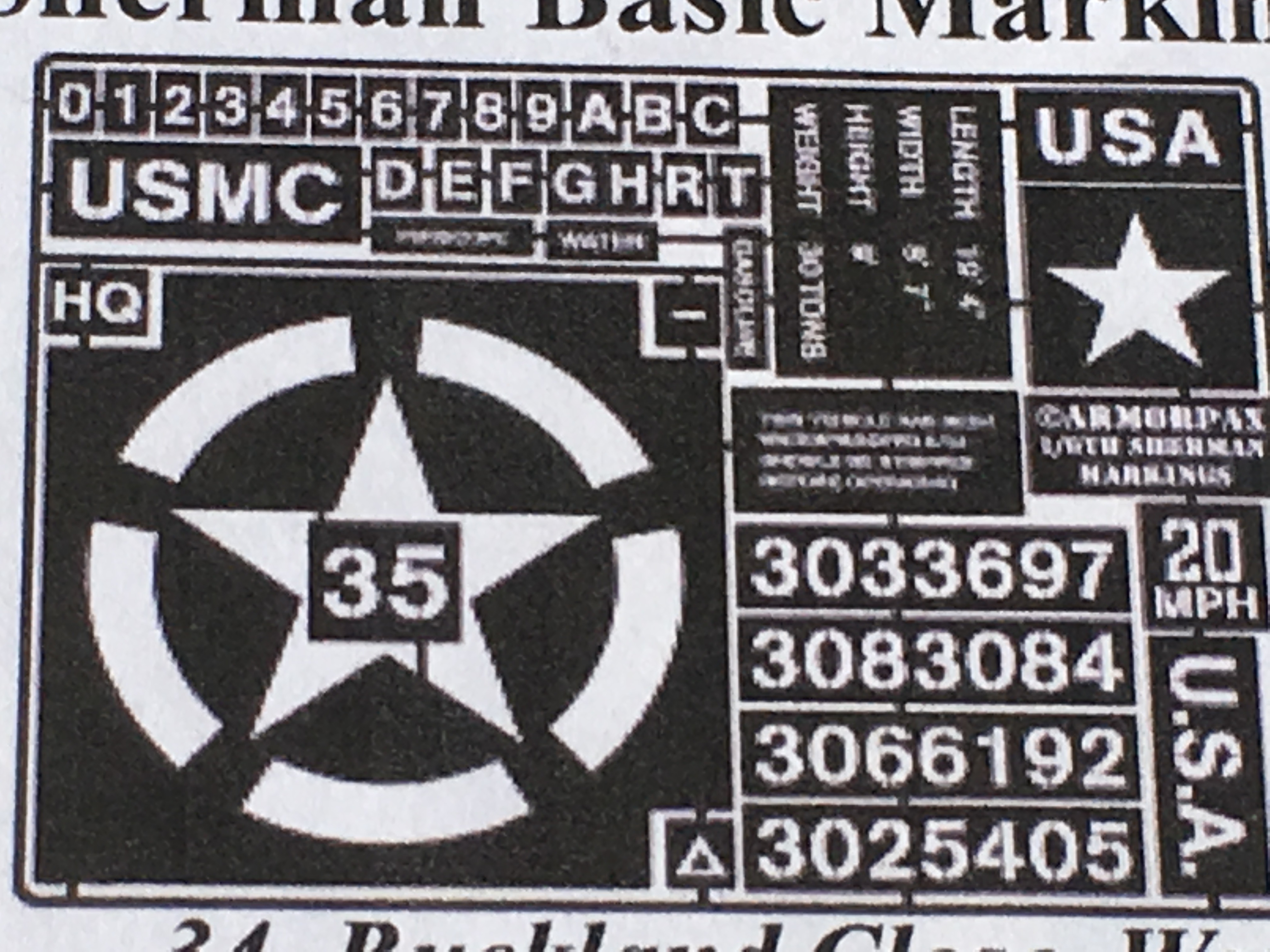  Artikelbild 1 des Artikels “Photo etched stencil set for Sherman “