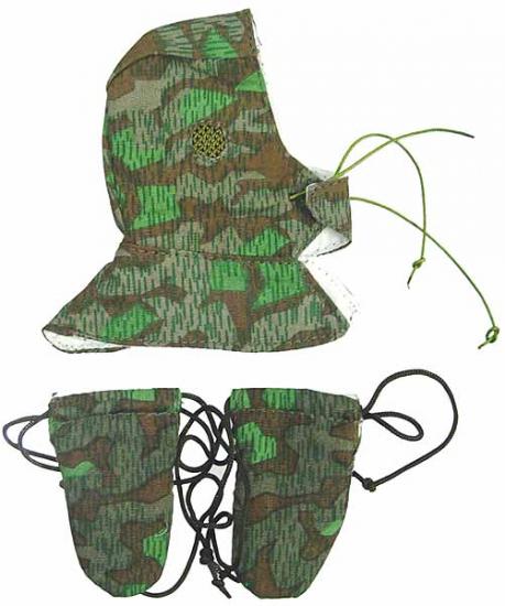  Product image 1 of the product “Fully reversible splinter inner hood and mittens 1/6 ”