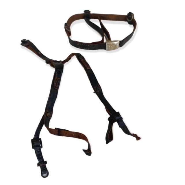  Product image 1 of the product “WH Belt and Y harness destresed real Leather version 1/6 ”