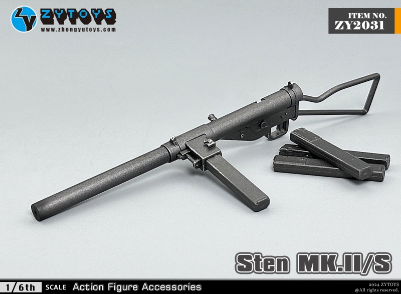  Product image 1 of the product “Sten MK II/S Submachine Gun (Black) 1/6 ”