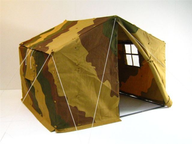  Artikelbild 1 des Artikels “German Camo Tent (Stabszelt) Metalgestänge 1:6 “