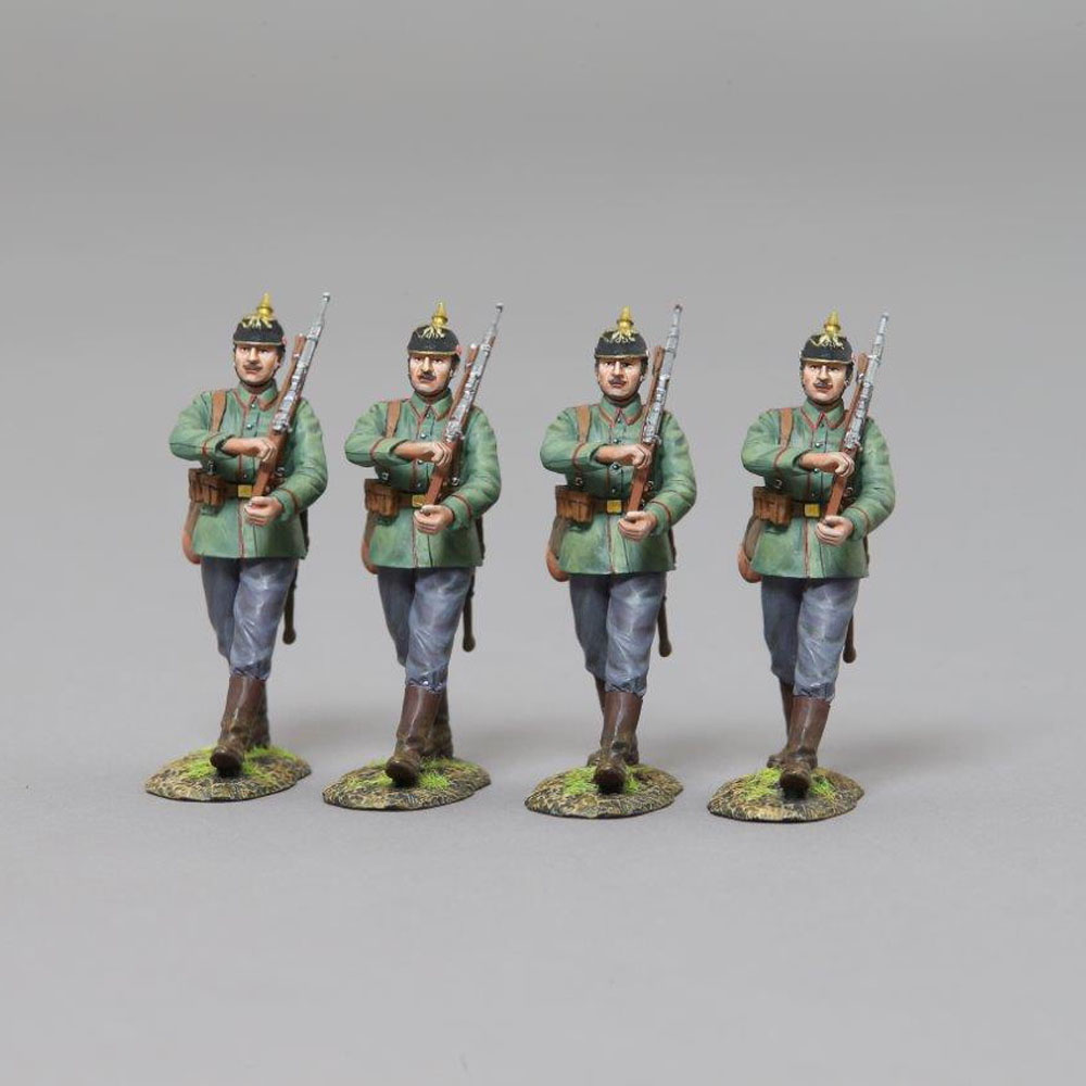  Product image 1 of the product “WW1 German marching infantry Set 4 Figuren ”