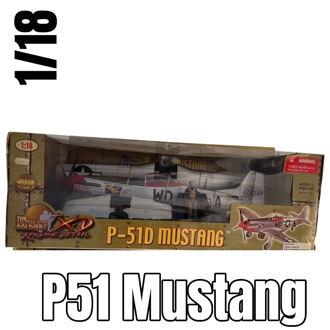  Product image 1 of the product “The Ultimate Soldier P-51D Mustang 1:18 21st Century Toy ”