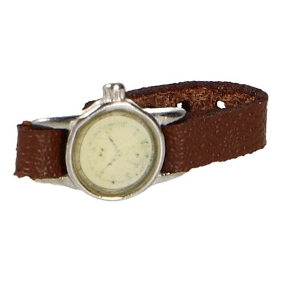  Artikelbild 1 des Artikels “Metal Uhr mit Lederband  1:6 “