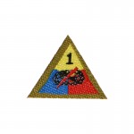  Product image 1 of the product “US 1st Armored Division Patch (Yellow)1:6 ”