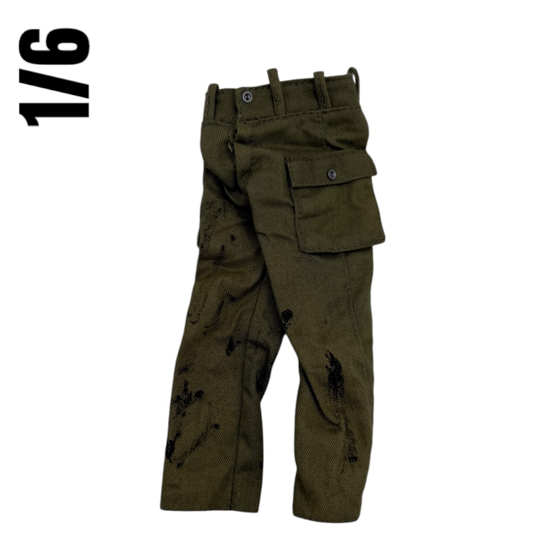  Artikelbild 1 des Artikels “1/6 Korean War U.S. Army Field Trousers – Weathered Olive Drab “