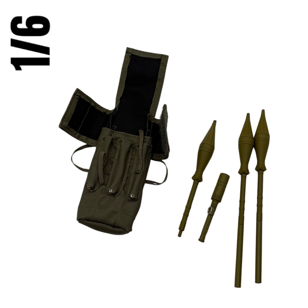  Artikelbild 1 des Artikels “RPG ROCKET BAG (W/ 2X INERT PG-7V 85MM RPG ROCKETS 1/6 “