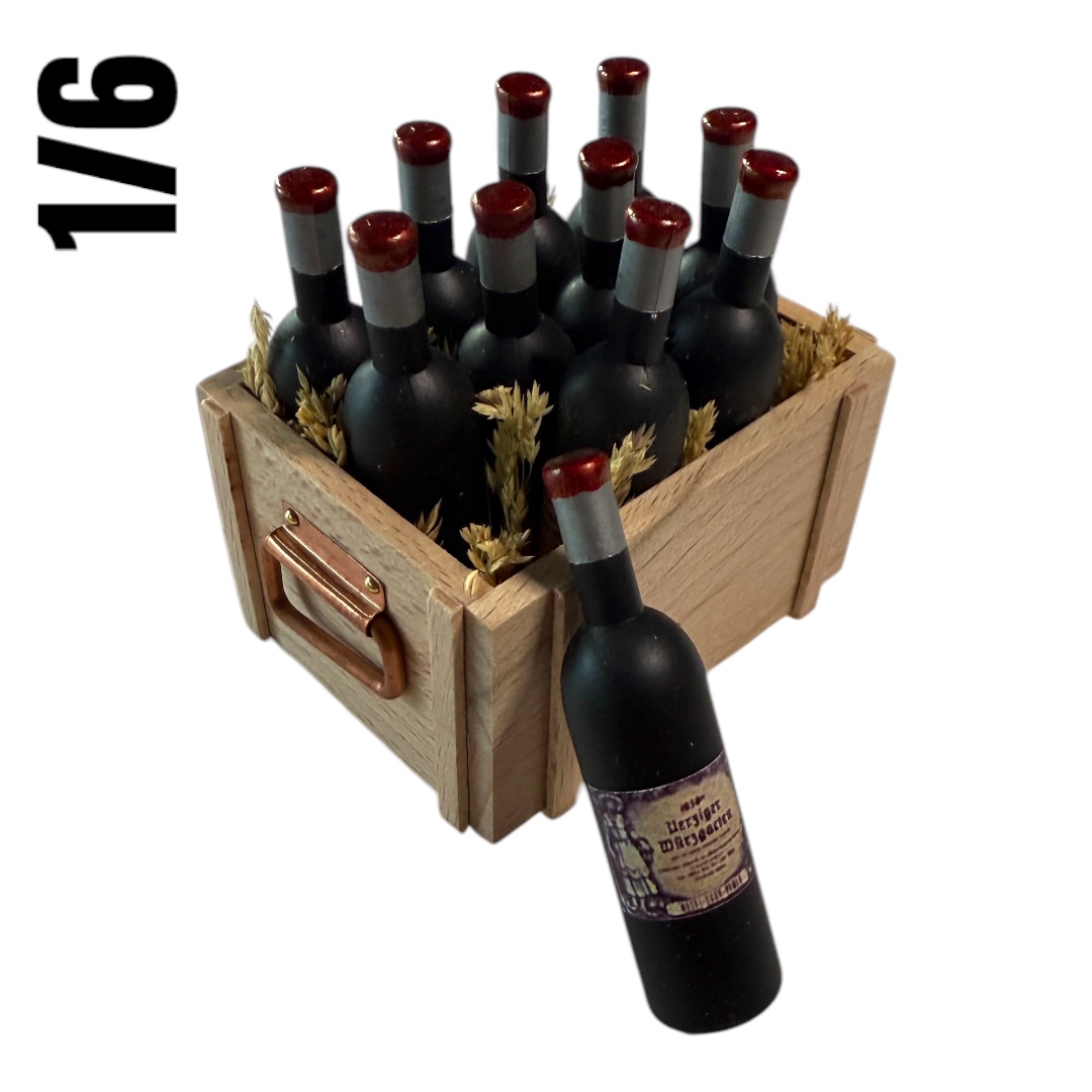 Product image 1 of the product “1/6 Handmade Winecrate  with 11 Bottles) ”